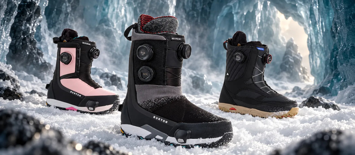 3 boots de snowboard vue de profil collection burton 2027