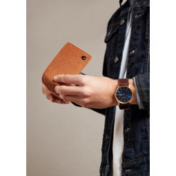 NIXON PORTE-FEUILLE CUIR PASS COIN Saddle