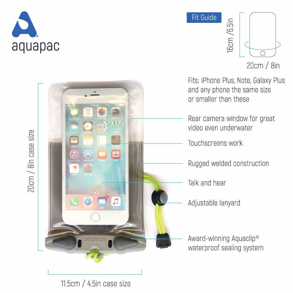 AQUAPAC SAC ÉTANCHE TELEPHONE PLUS PLUS noir