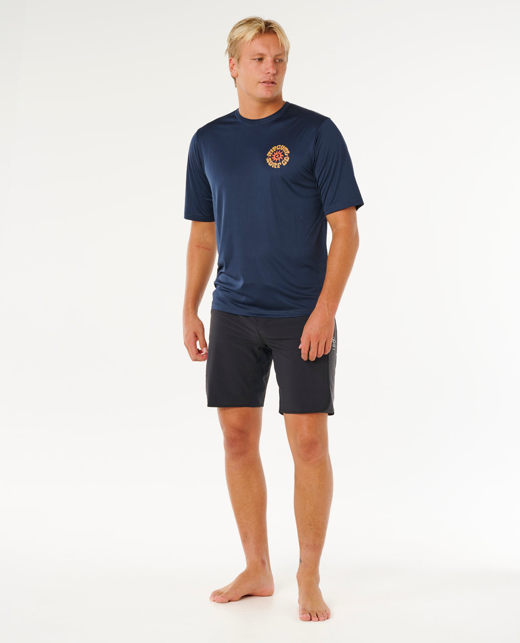 RIP CURL TEE SHIRT LYCRA ANTI UV PACIFIC RINSE Navy