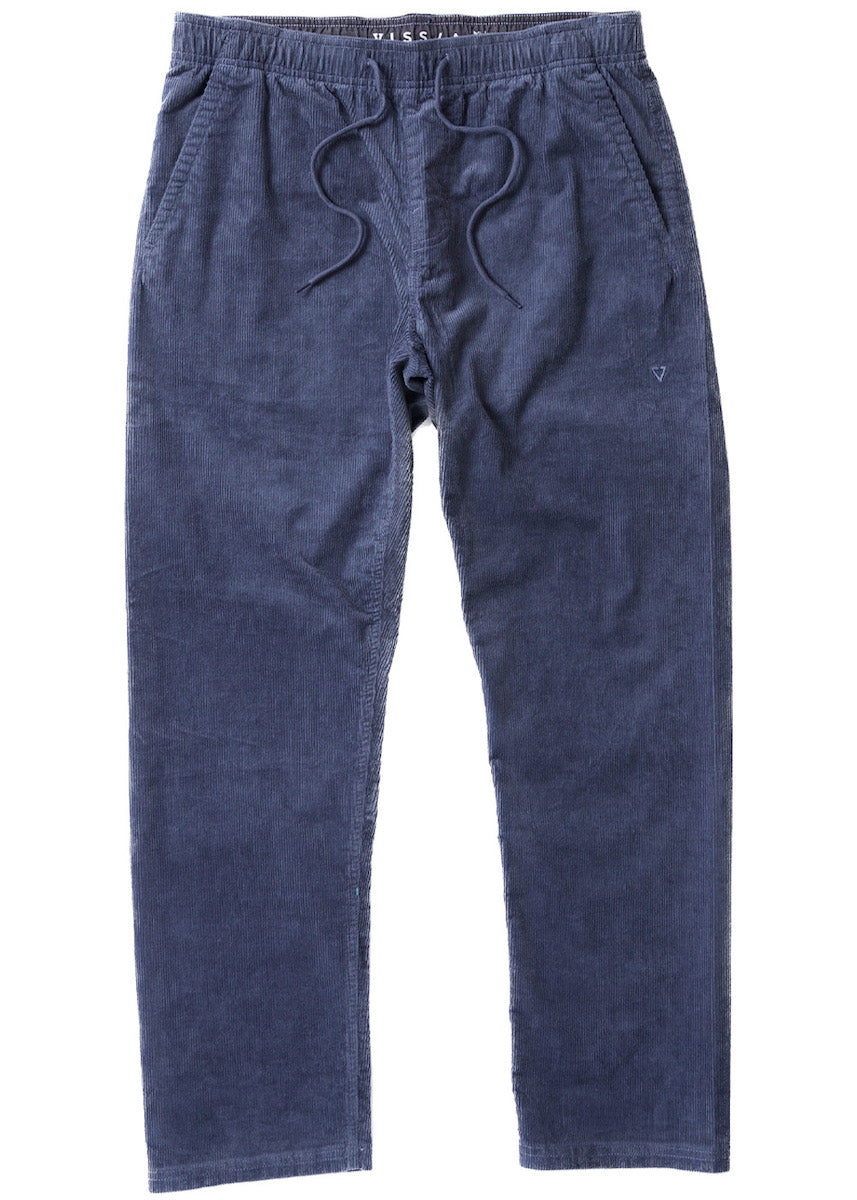 VISSLA JUNIOR PANTALON VELOURS TAILLE ELASTIQUE NO SEE UMS midnight