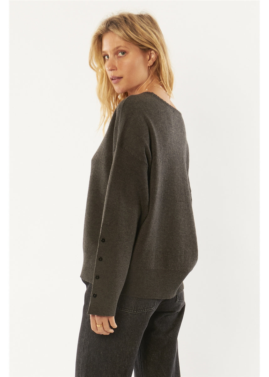 AMUSE SWEAT MAILLE STARSHINE Anthracite