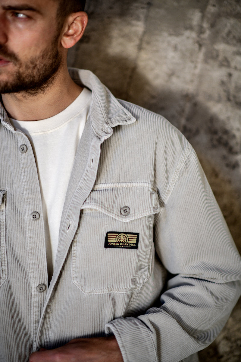 JONSEN CHEMISE VELOURS JIM Pelican