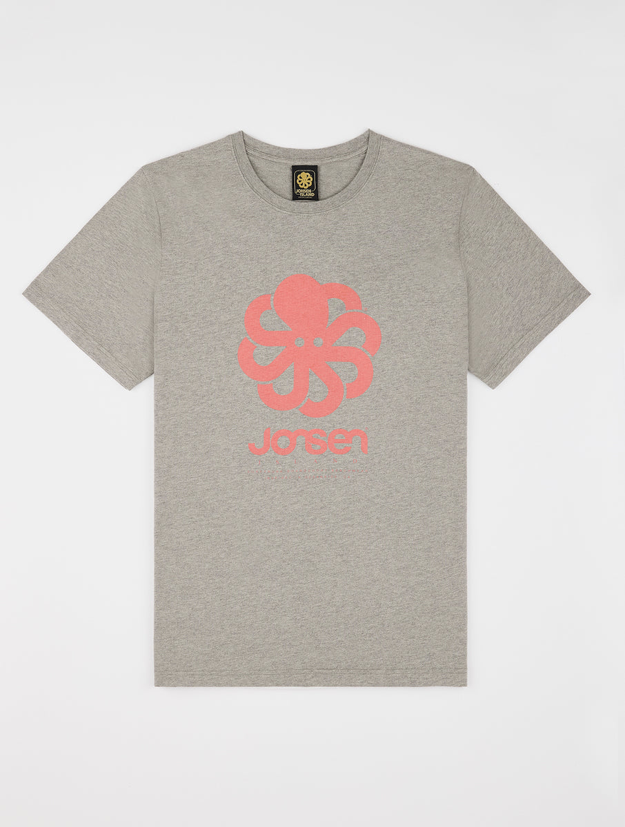 JONSEN TEE SHIRT CONFORT BIG heather grey
