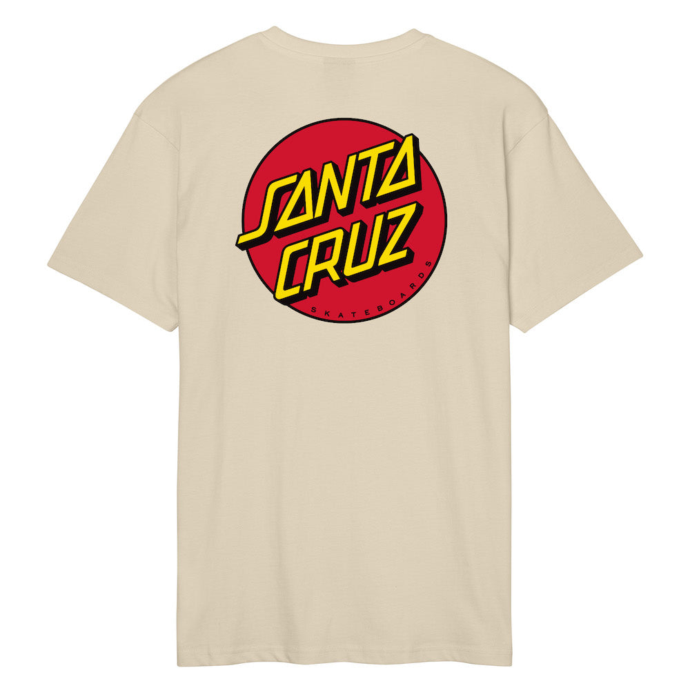 SANTA CRUZ TEE SHIRT CLASSIC DOT CHEST Blond Wood
