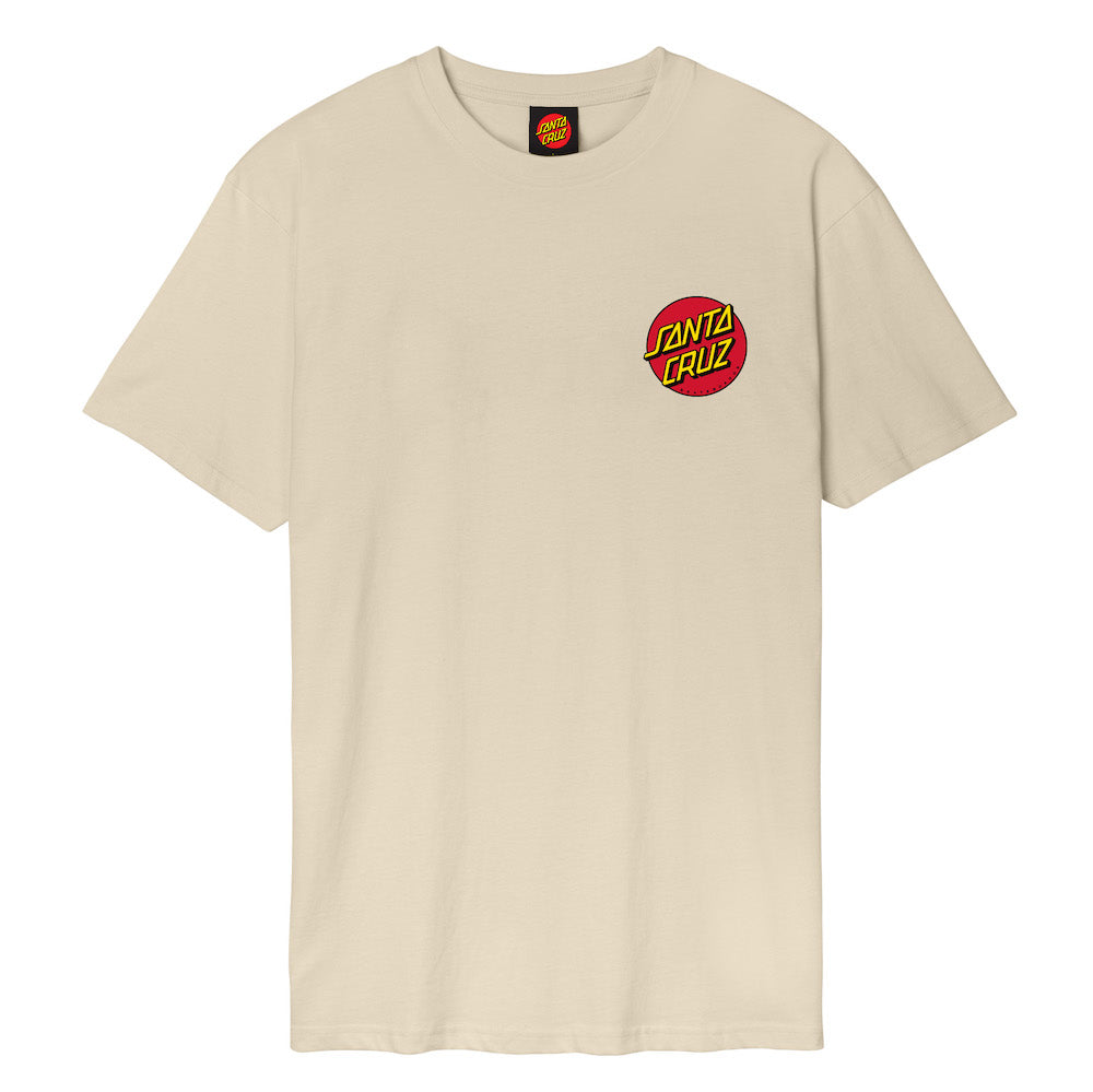 SANTA CRUZ TEE SHIRT CLASSIC DOT CHEST Blond Wood