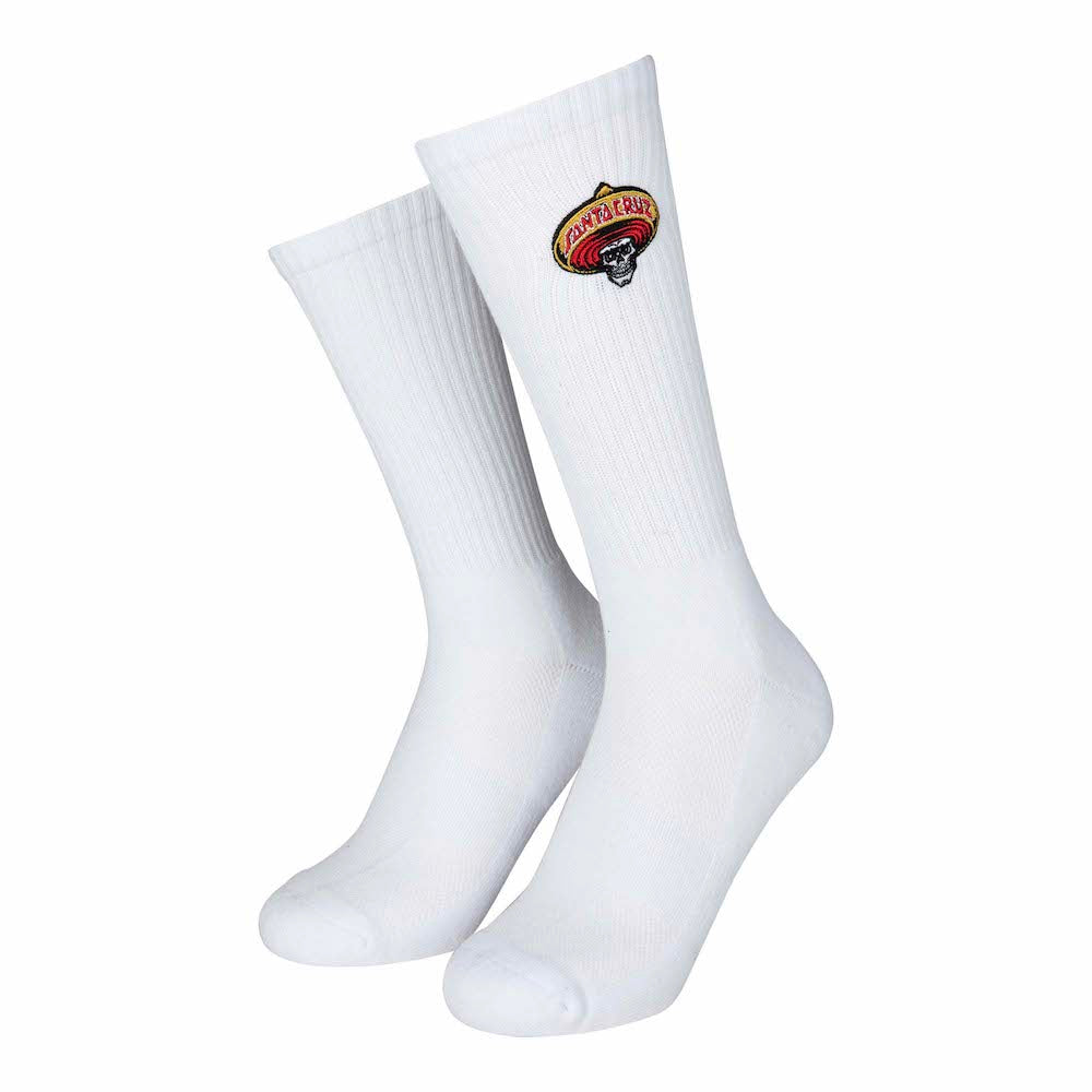 SANTA CRUZ CHAUSSETTES GUZMAN SKULL White