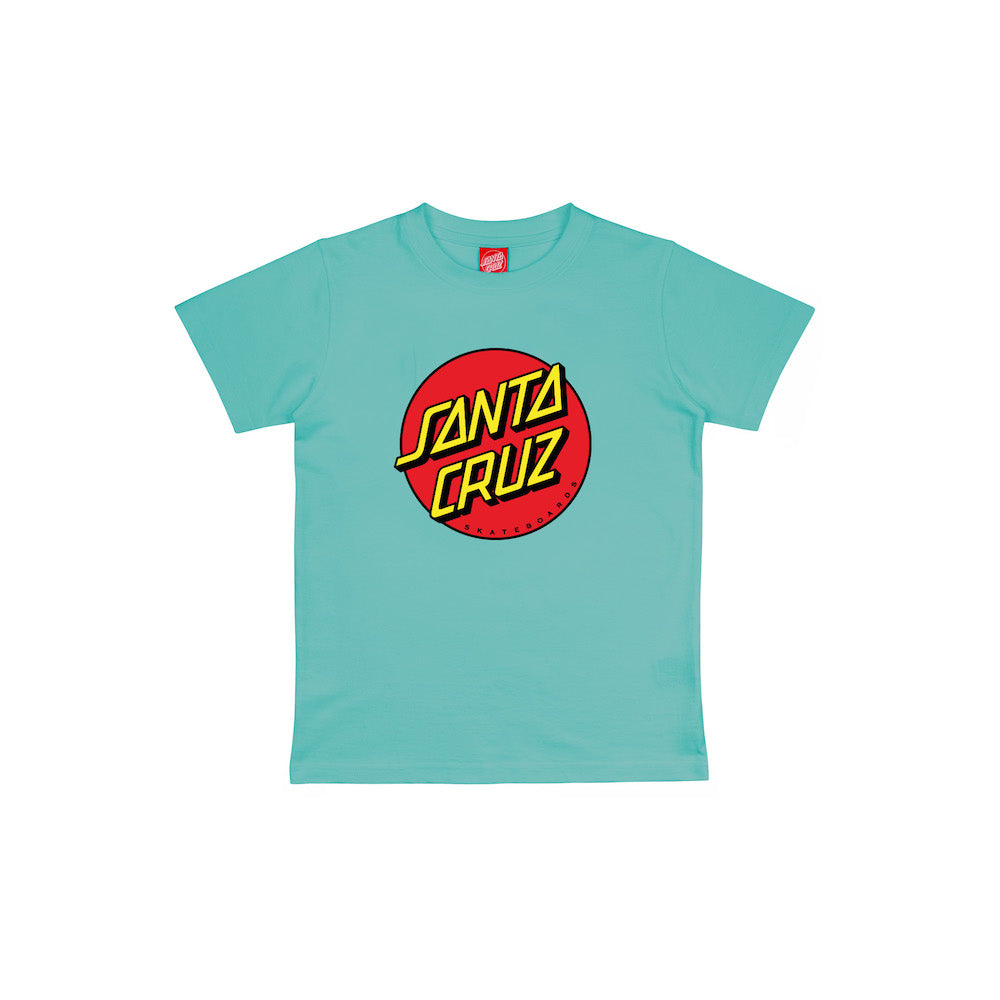 SANTA CRUZ ENFANT TEE SHIRT CLASSIC DOT Pool Blue