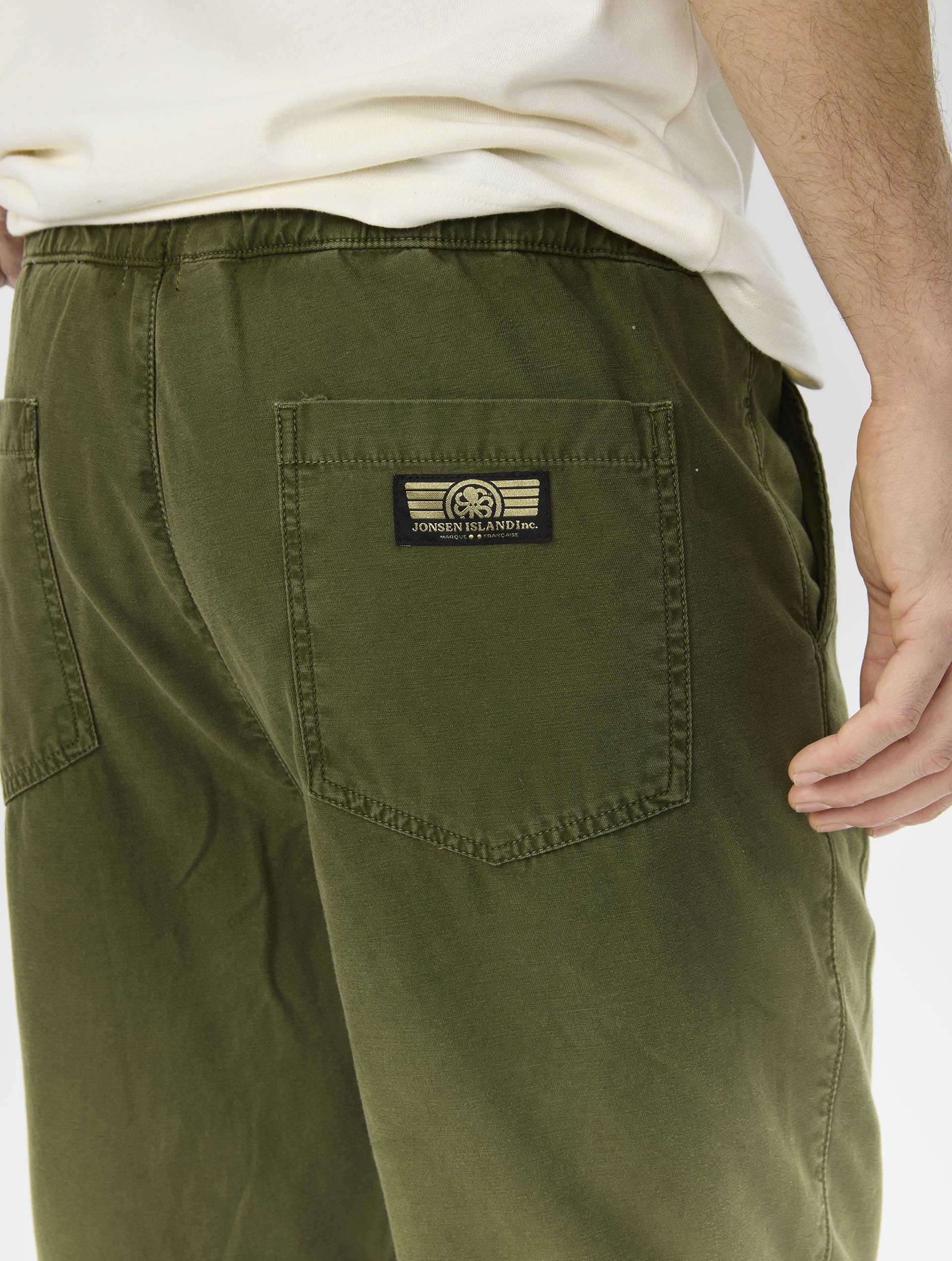 JONSEN ISLAND PANTALON PABLO Ivy green