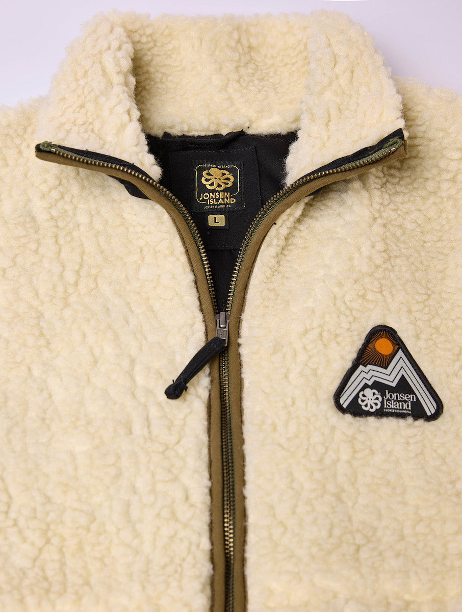 JONSEN ISLAND VESTE SHERPA ORSO 25 Cream