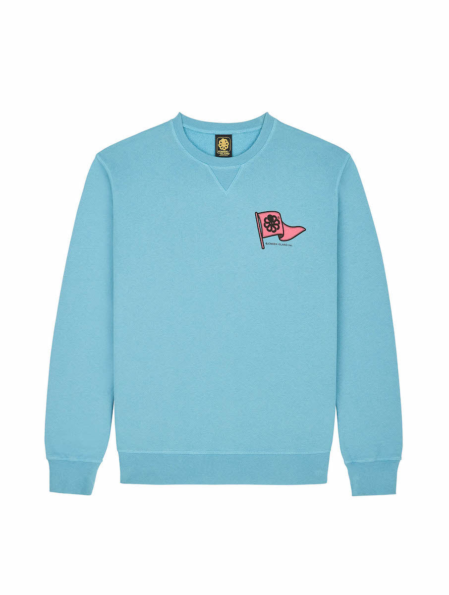 JONSEN ISLAND SWEATSHIRT CLASSIC GUSTAVO FLAG COLOR Adriatic blue