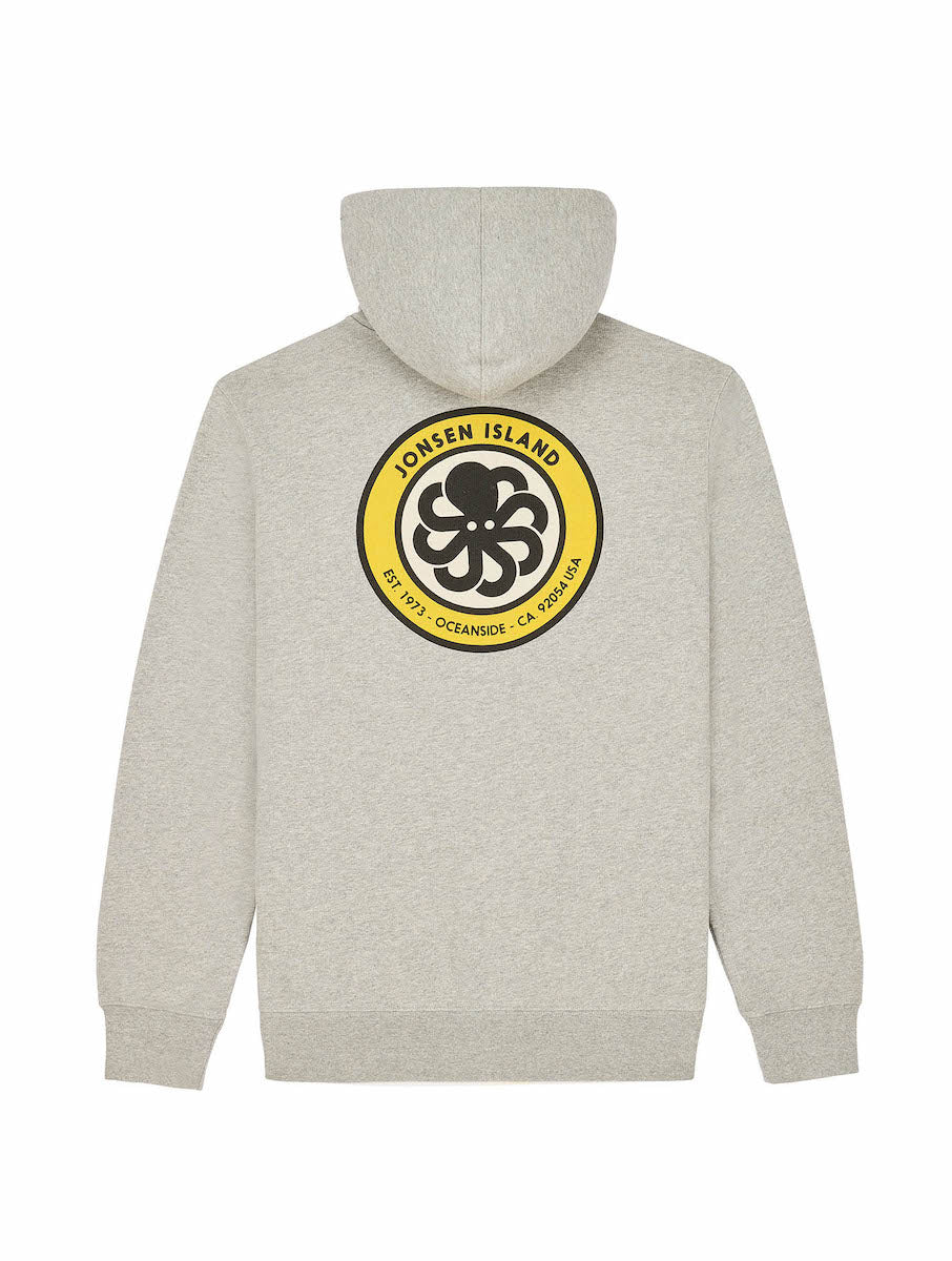 JONSEN ISLAND SWEATSHIRT HOODIE ZIPPE AUTHENTIC Heather grey
