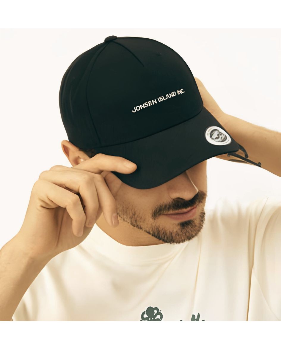 JONSEN ISLAND CASQUETTE BASEBALL TRUCKER 5 PANEL PREMIUM Black