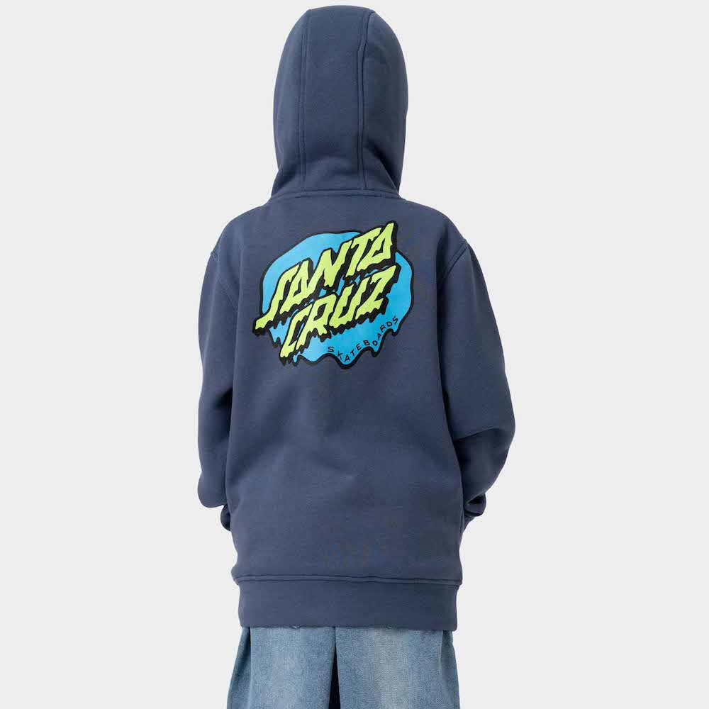 SANTA CRUZ ENFANT HOODIE SLIME DOT Heritage Blue