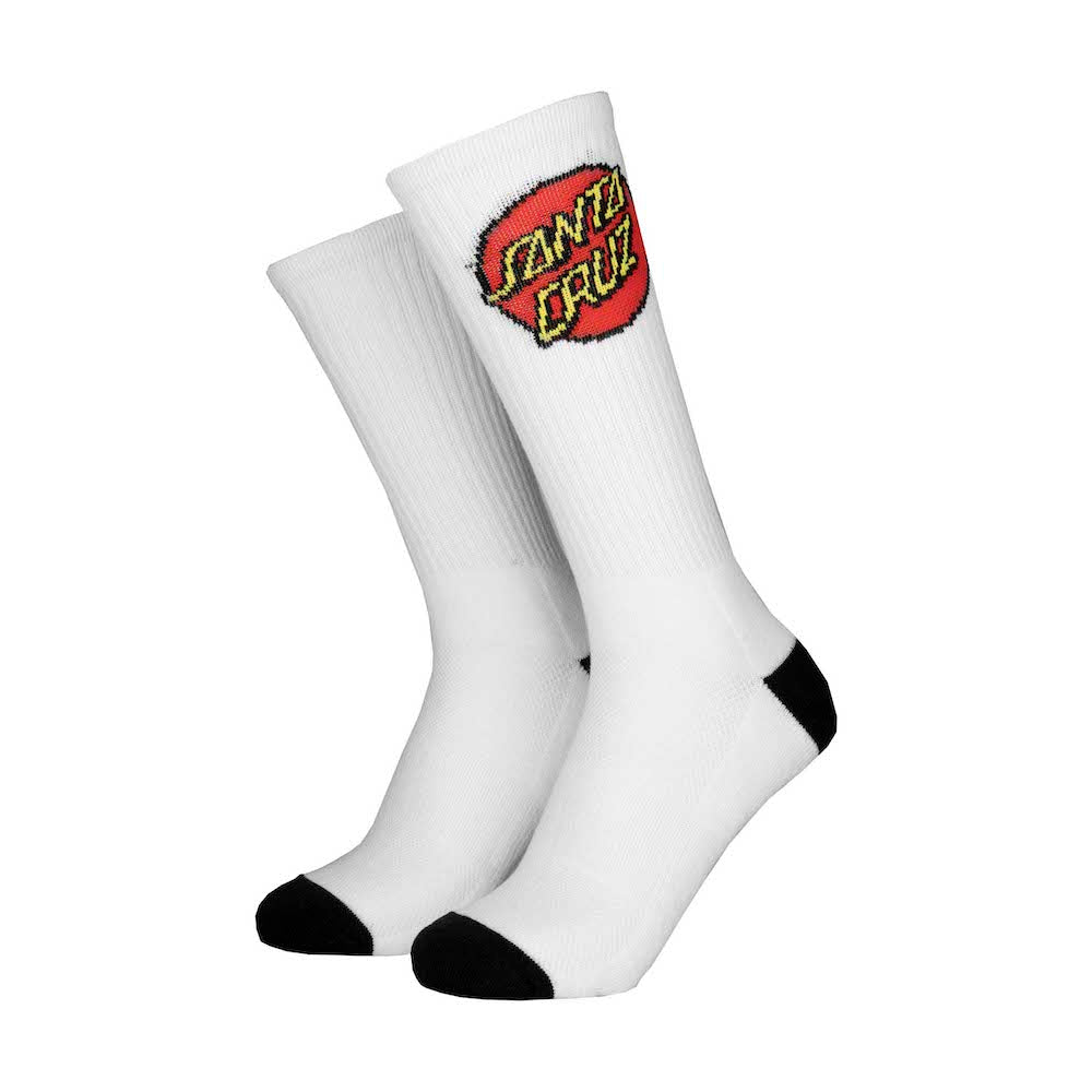 SANTA CRUZ ENFANT CHAUSSETTES CLASSIC DOT SOCKS (2 PACK) White/Black