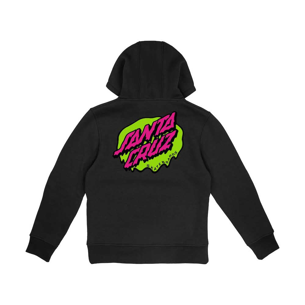 SANTA CRUZ ENFANT HOODIE SLIME DOT Black