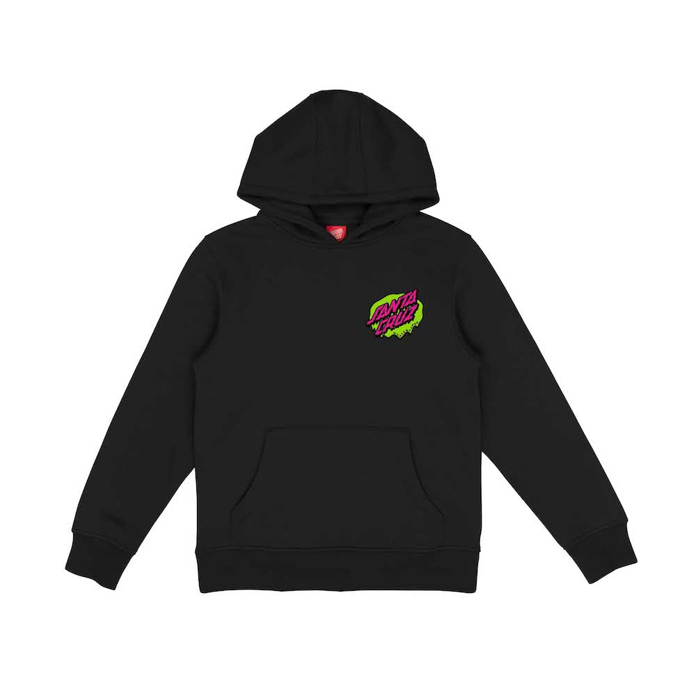 SANTA CRUZ ENFANT HOODIE SLIME DOT Black