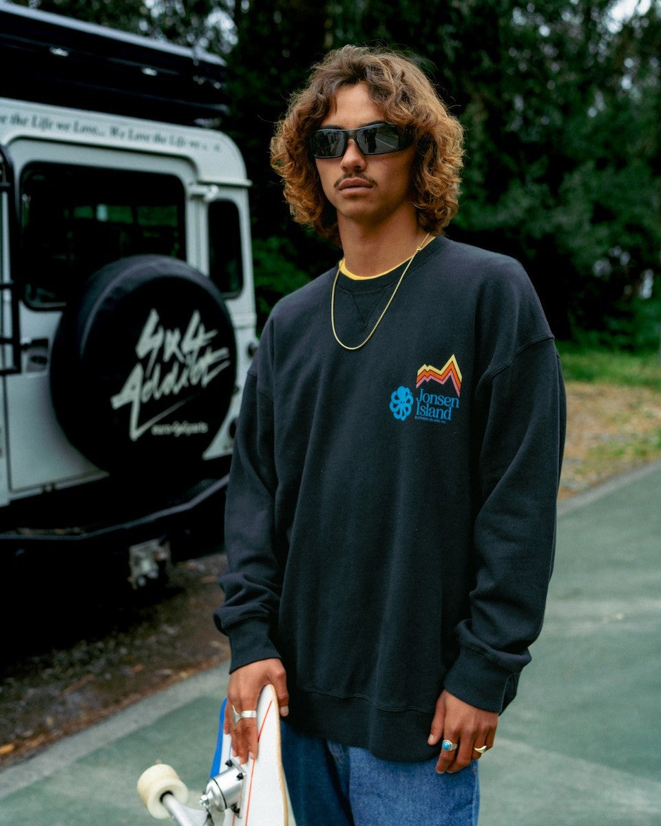 JONSEN ISLAND SWEATSHIRT CONFORT GUSTAVO SUNNY ALPS Black