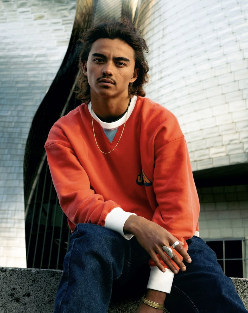 JONSEN ISLAND SWEATSHIRT CONFORT GUSTAVO BIG ROCK Red fade out