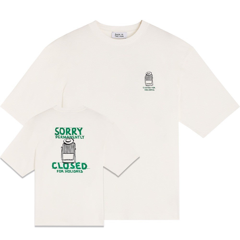 BASK IN THE SUN TEE SHIRT CLOSED natural