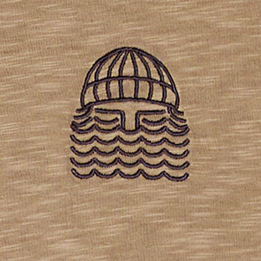 BASK IN THE SUN TEE SHIRT MINI TO THE SEA taupe