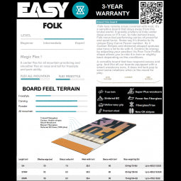 EASY SNOWBOARDS FOLK 161 cm Wide