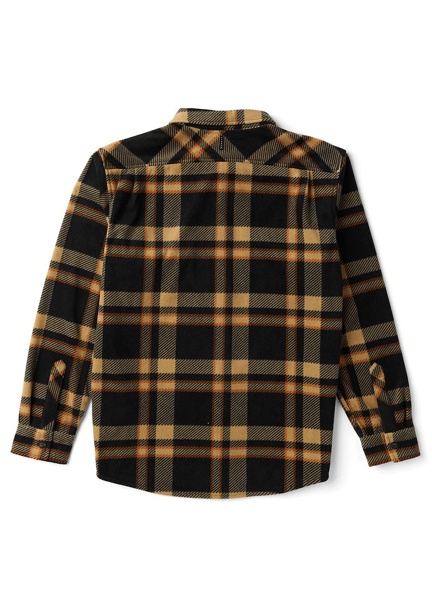 VISSLA CHEMISE ECO-ZY LS POLAR FLANNEL Noir