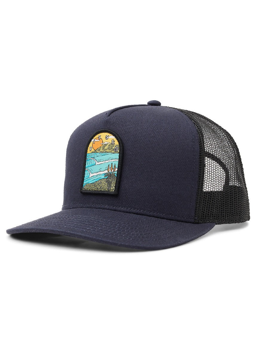 VISSLA CASQUETTE SOLID SETS TRUCKER Bleu