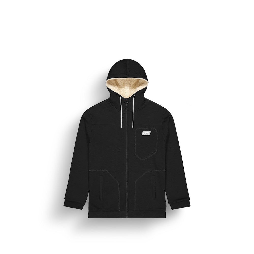 PICTURE SWEAT BASEMENT PLUSH ZIP HOODIE Black