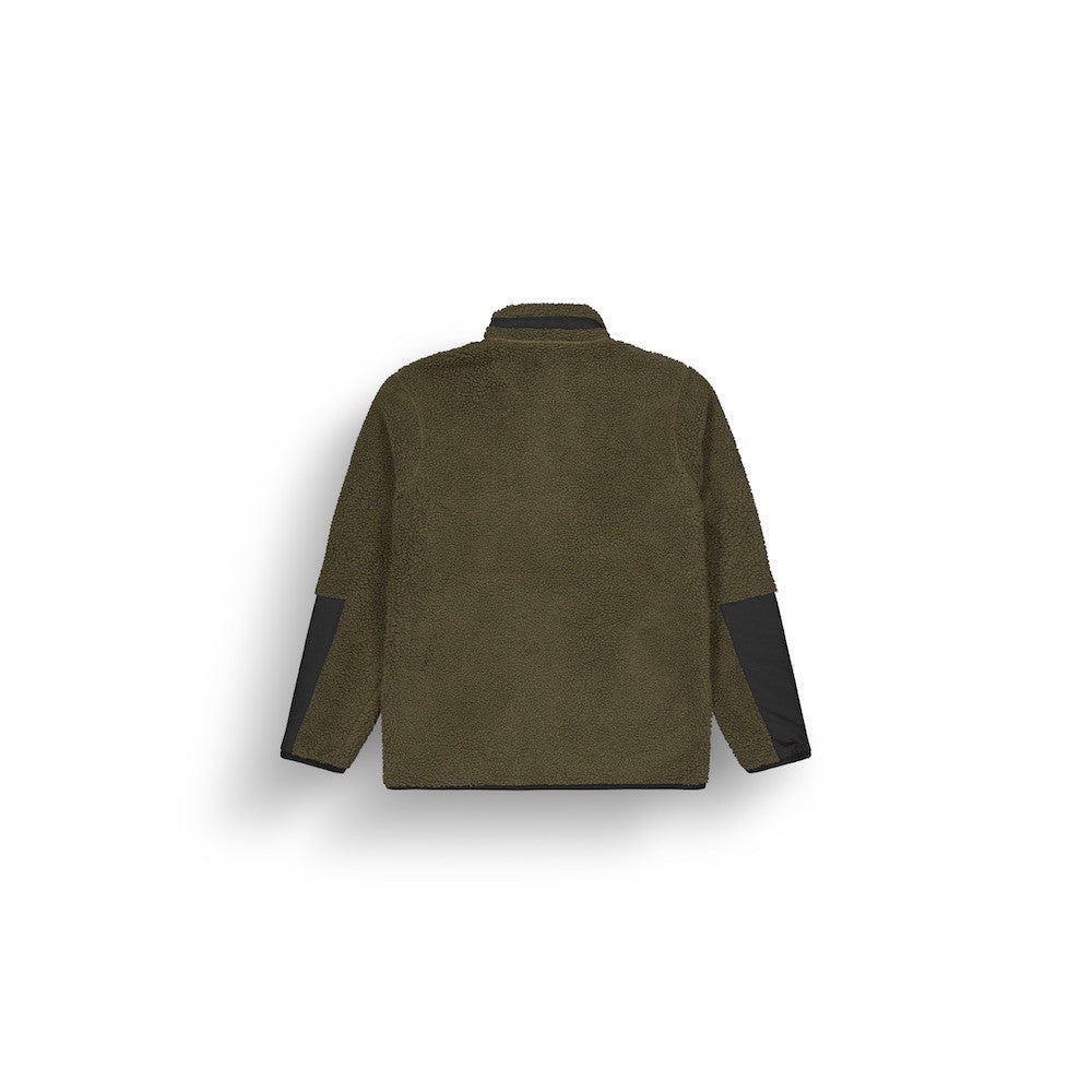 PICTURE SWEAT SHERPA PMBTON ZIP FLEECE Tobacco Black