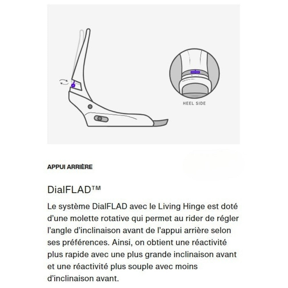 BURTON FIXATIONS SNOW STEP ON GENESIS EST White