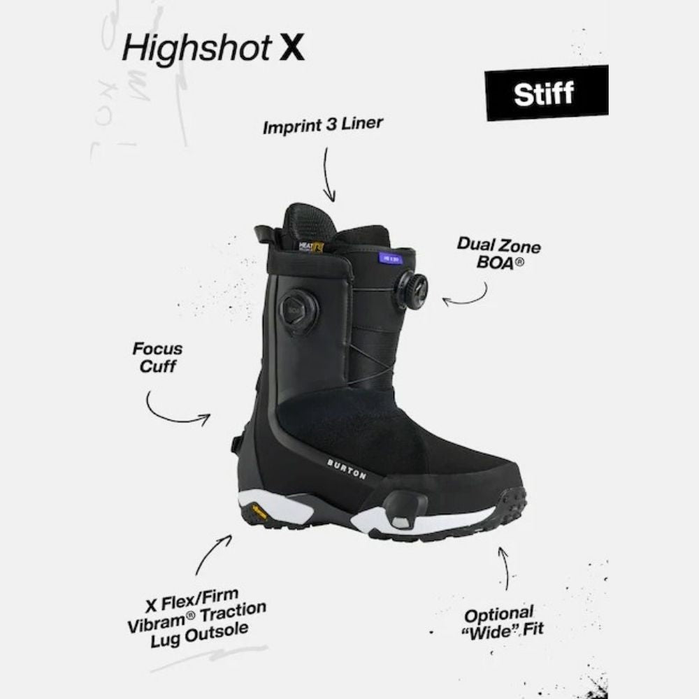 BURTON BOOTS SNOW FEMME HIGHSHOT X STEP ON Black