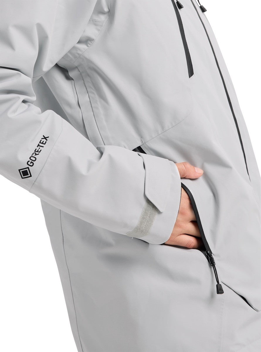 BURTON VESTE NEIGE FEMME RESERVE GORE-TEX 2L INSULATED JACKET Gray Cloud