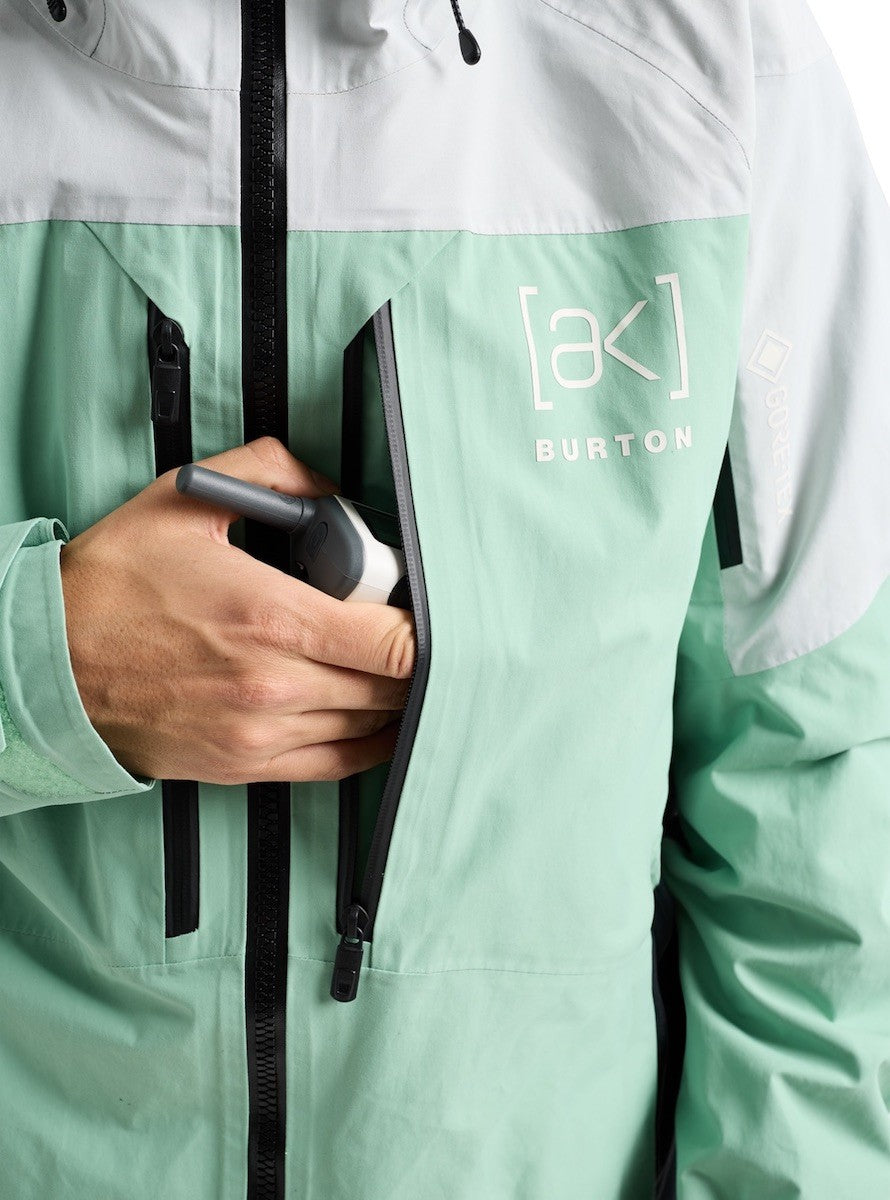 BURTON AK VESTE NEIGE SWASH GORE TEX 2L JACKET Gray Cloud/Soft Sage/True Black