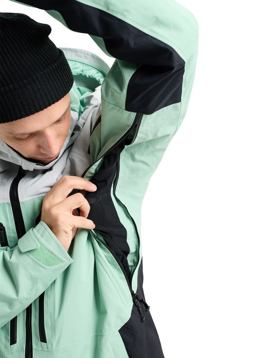 BURTON AK VESTE NEIGE SWASH GORE TEX 2L JACKET Gray Cloud/Soft Sage/True Black