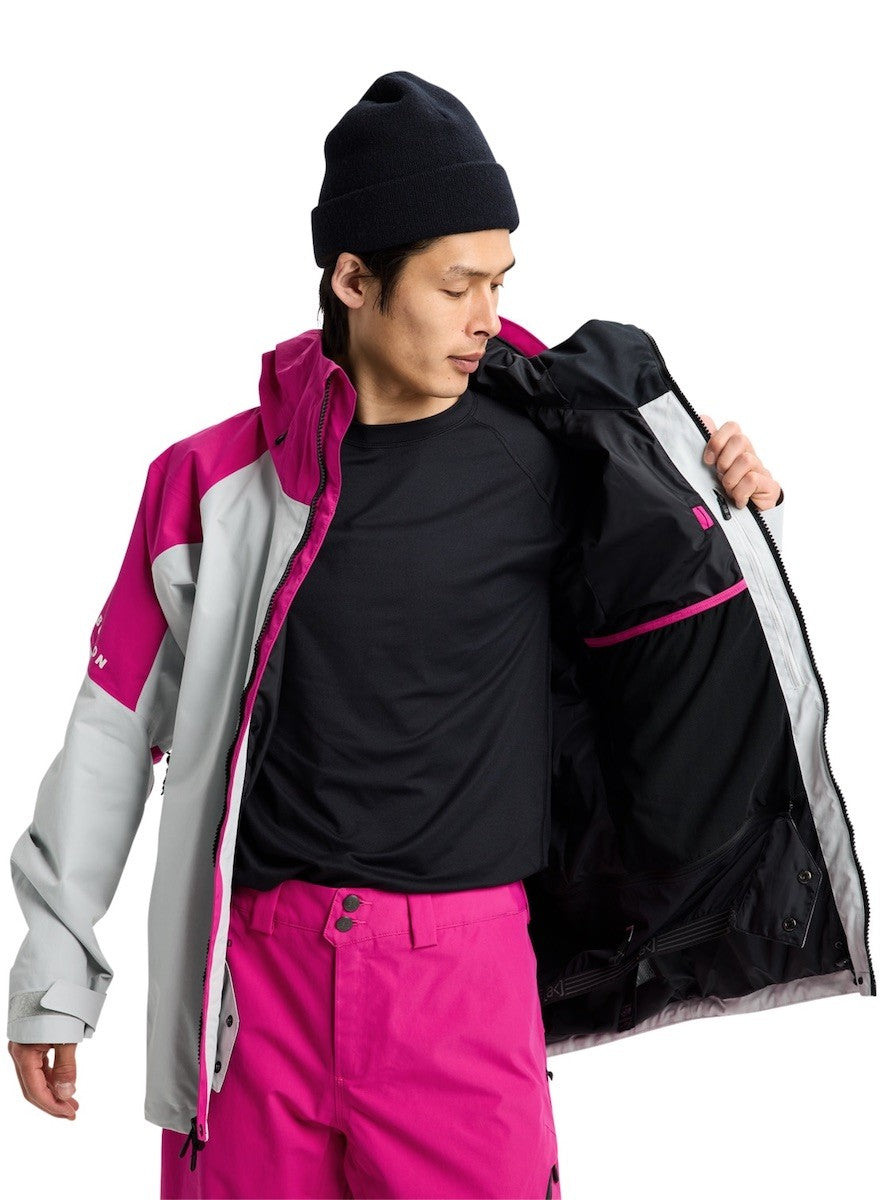 BURTON AK VESTE NEIGE CYCLIC GORE TEX 2L JACKET Very Berry/Gray Cloud