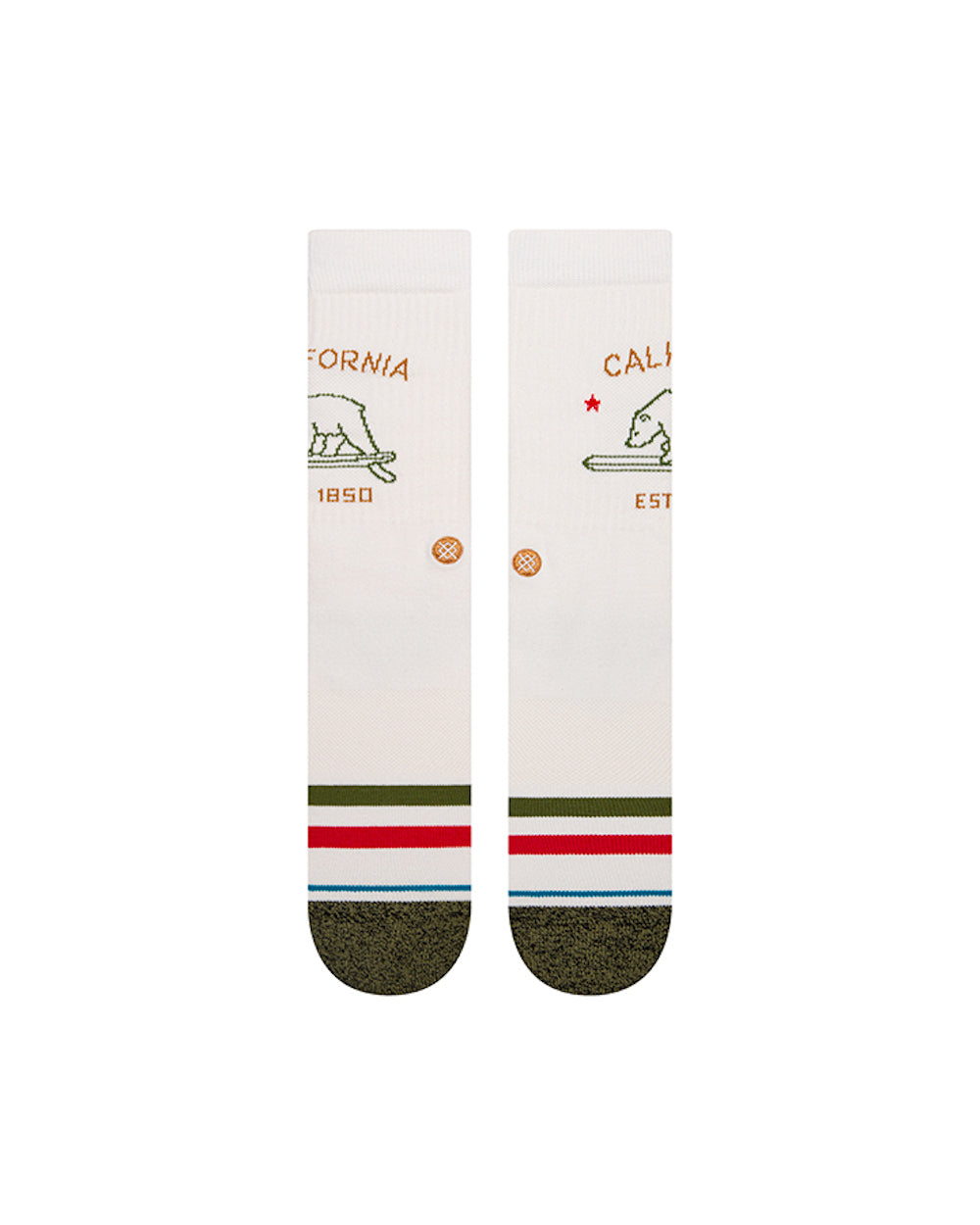 STANCE CHAUSSETTES CALIFORNIA REPUBLIC 2 offwhite