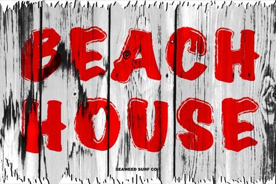 PLAQUE ALUMINIUM EXTERIEUR Beach House