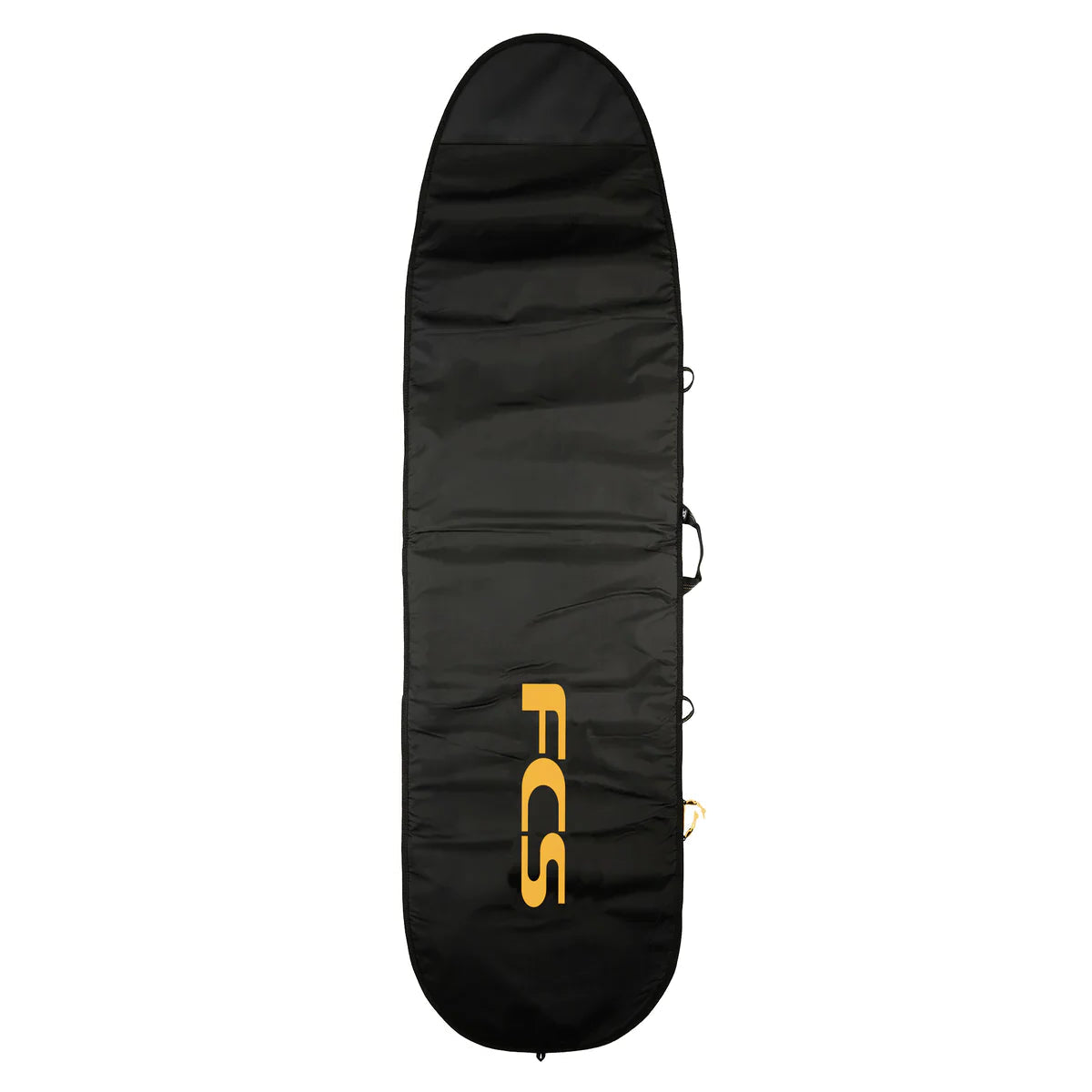 housse protection surf simple noir orange vue face