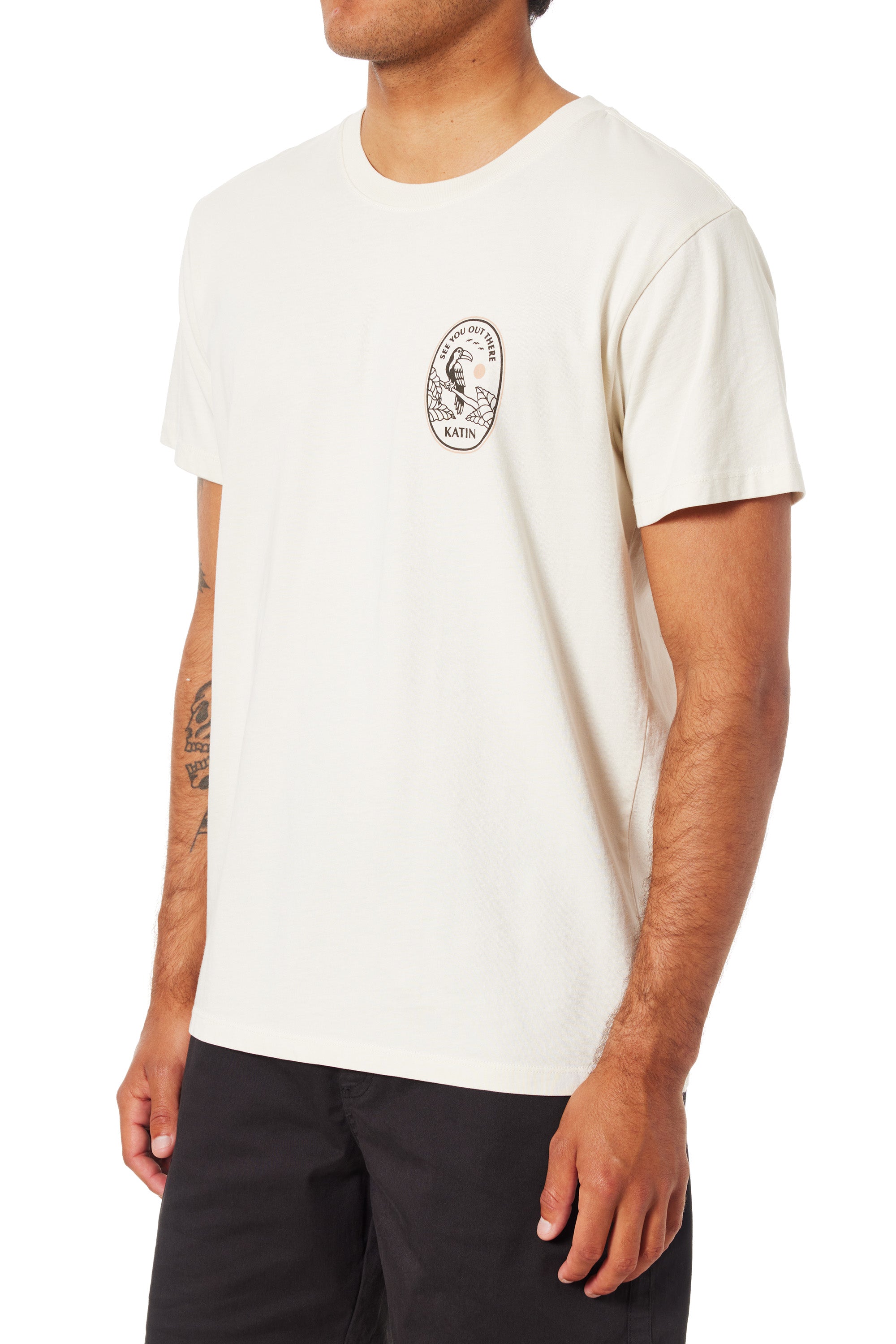 KATIN TEE SHIRT BORNÉO Vintage white