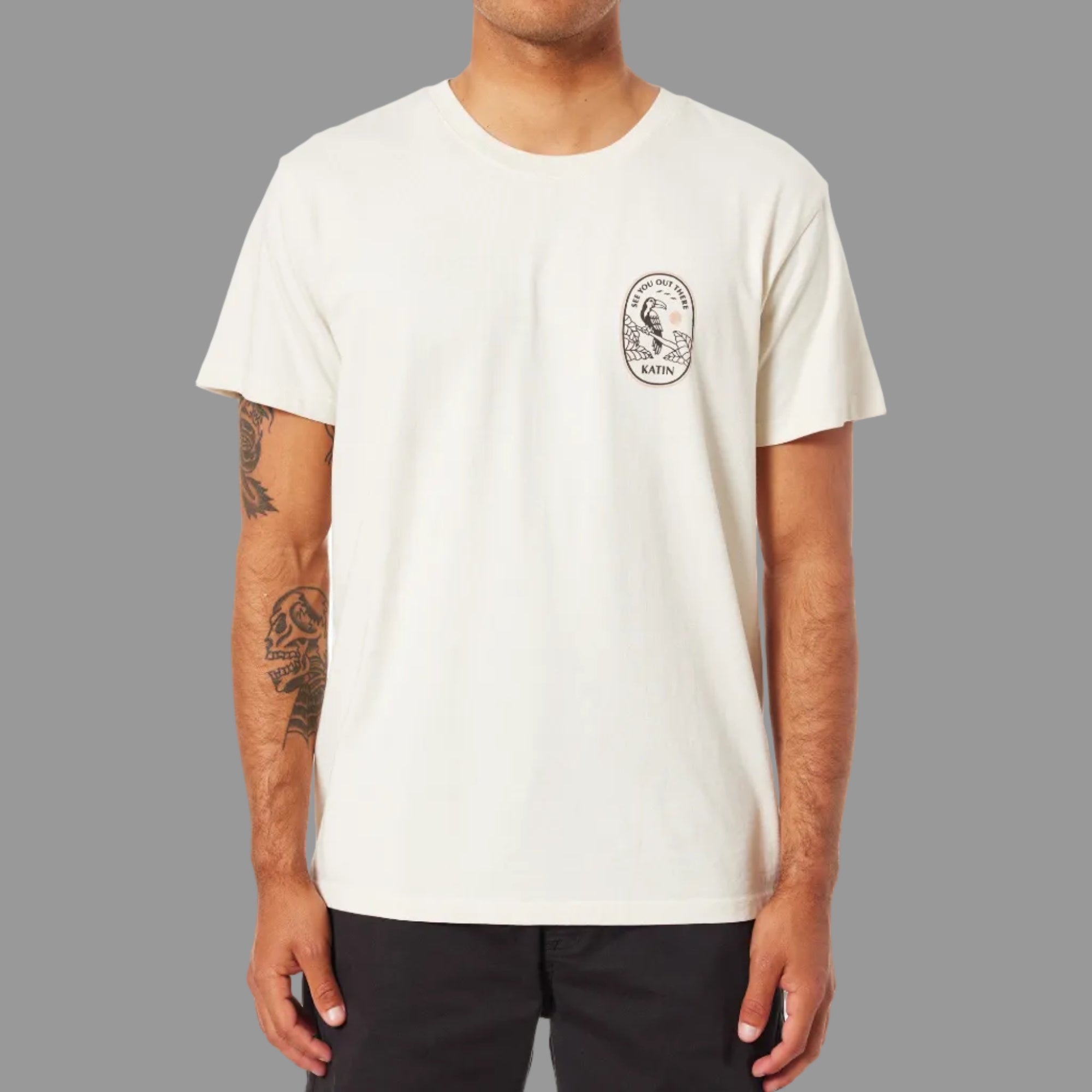 KATIN TEE SHIRT BORNÉO Vintage white