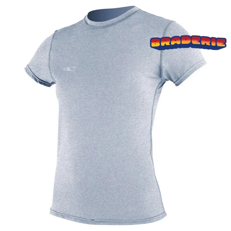 lycra de surf bleu pour femme o'neill manches courtes vue de face