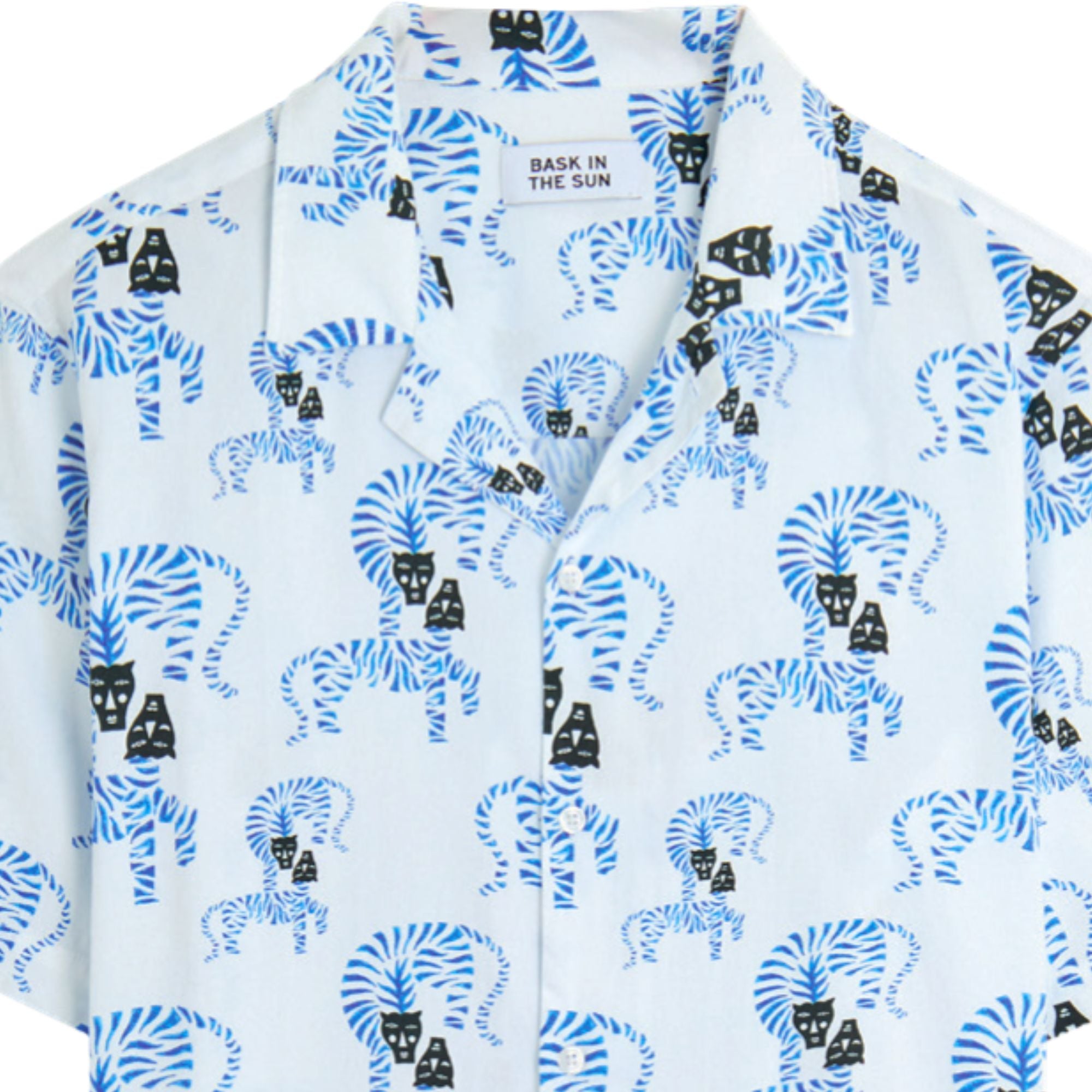 chemise homme blanche col cubain bask in the sun