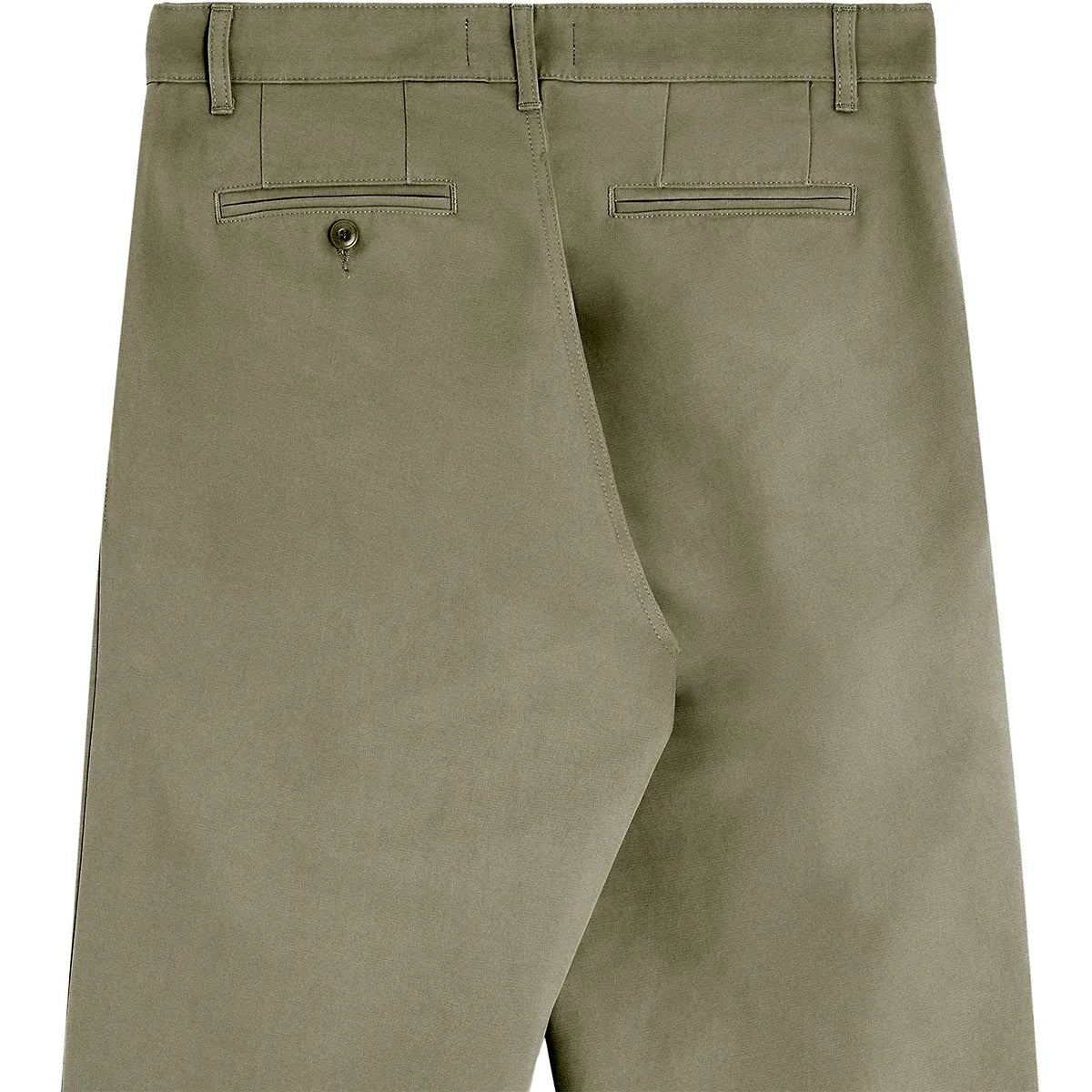 Détail des poches arrière boutonnées et de la coupe ample du pantalon Bask in the Sun Izaro Almond