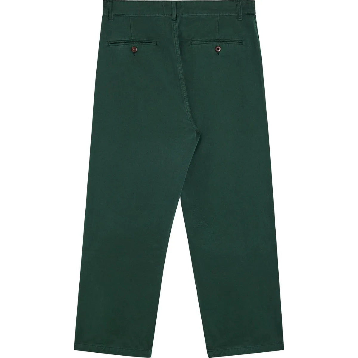 Pantalon large homme Bask in the Sun Maguro vert forêt, vue arrière avec jambes amples
