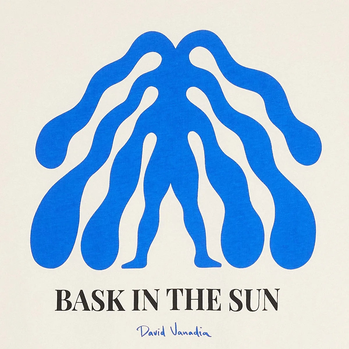 Détail de l’illustration Seaman bleue par David Vanadia pour Bask in the Sun