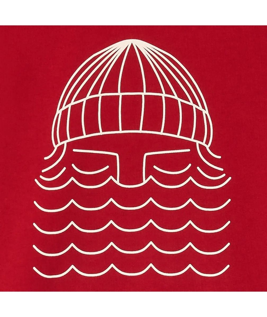 BASK IN THE SUN TEE SHIRT TO THE SEA Cognac