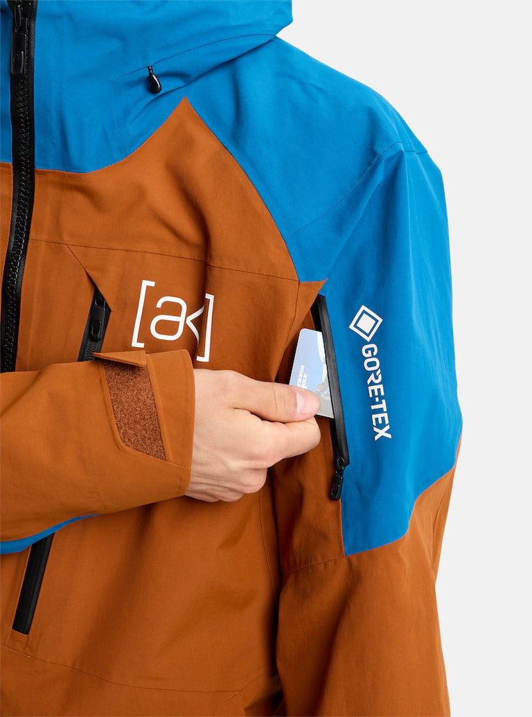 BURTON AK VESTE NEIGE CYCLIC GORE TEX 2L JACKET Chesnut brown blue teal