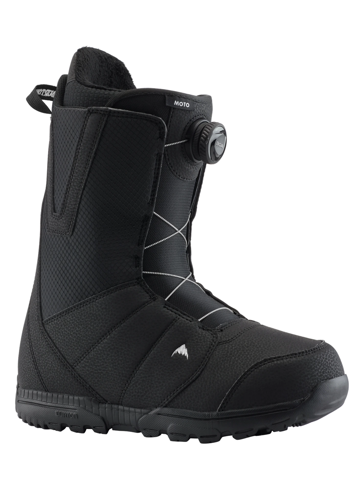boots de snow homme burton moto boa noire vue de profil