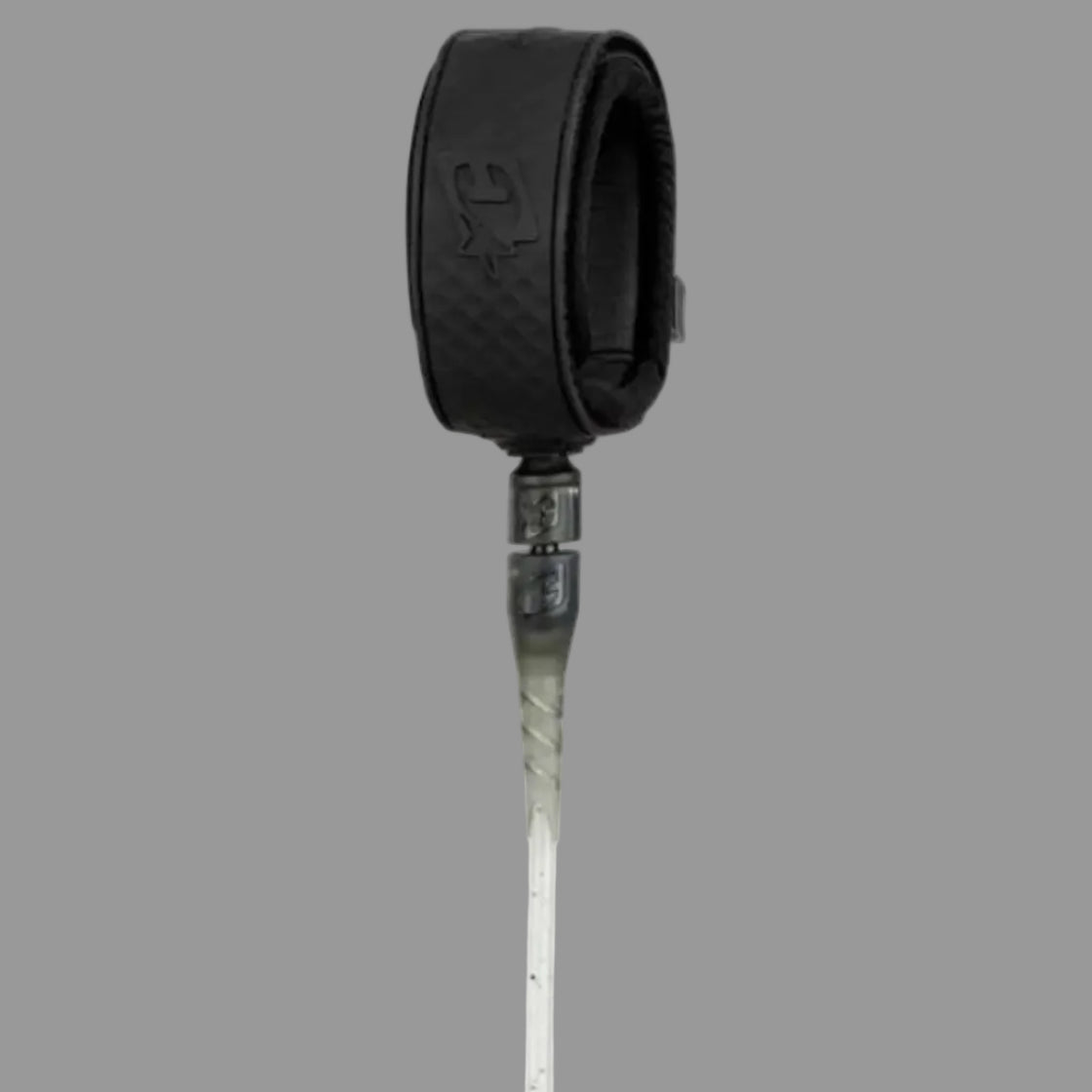 leash longboard 9 pouces transparent gris